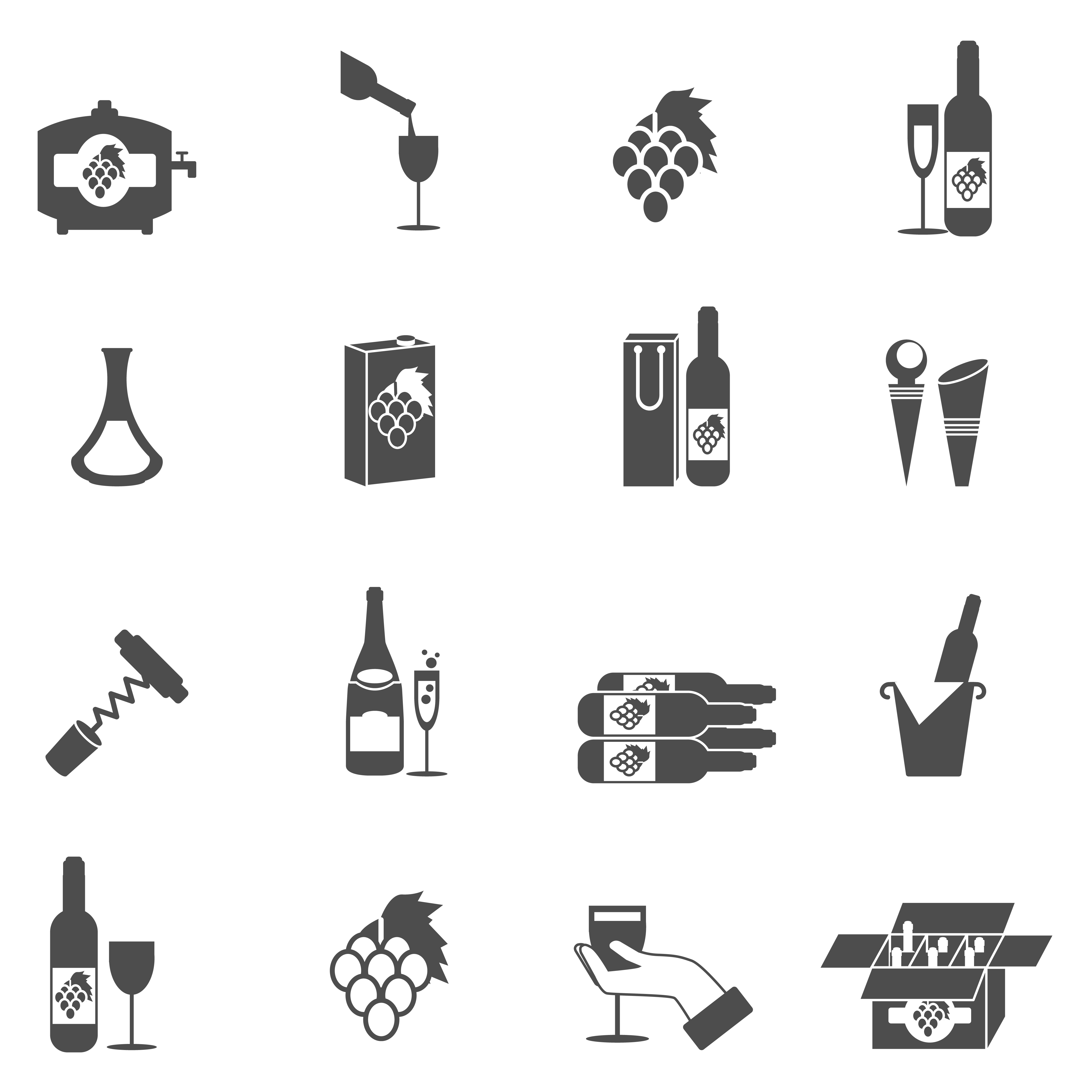 Wine Icon Set Vector Art At Vecteezy Wine Icon Set Vector Art At Vecteezy