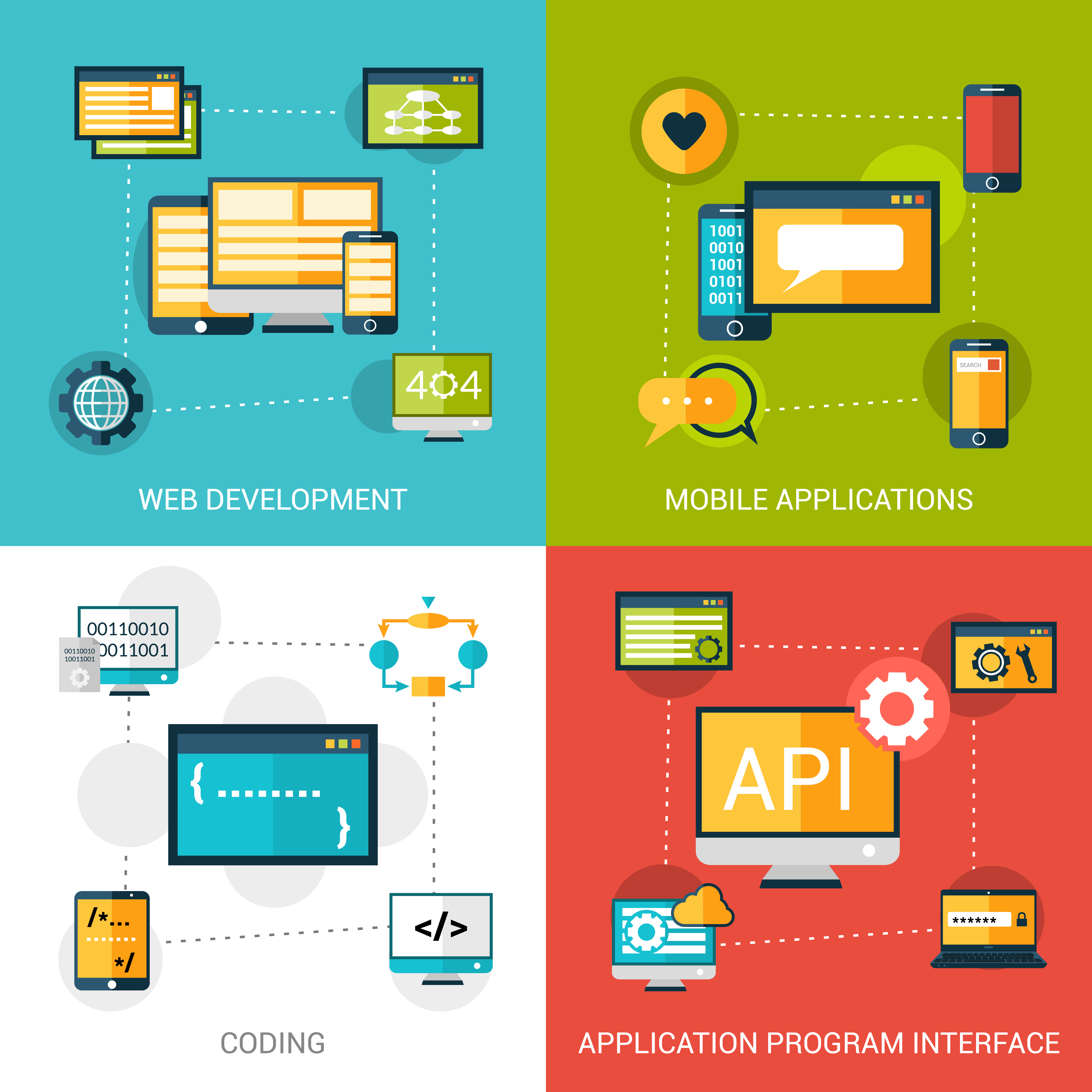 Programming Icons Set 463314 Vector Art at Vecteezy