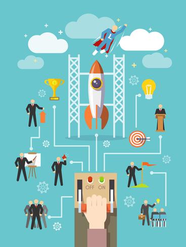 Business Leadership Concept vector