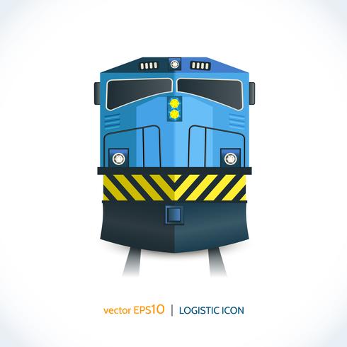 Icono logistico de tren vector