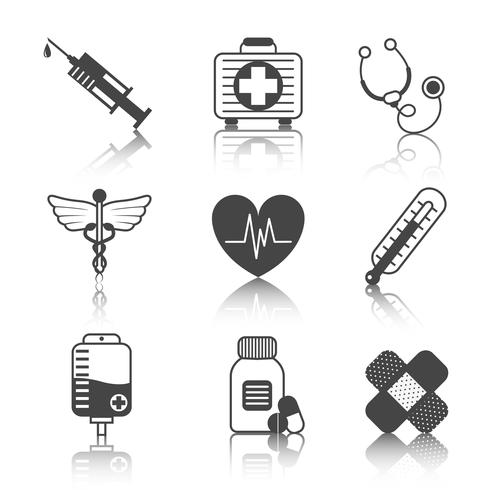 Medicine Icons Set vector