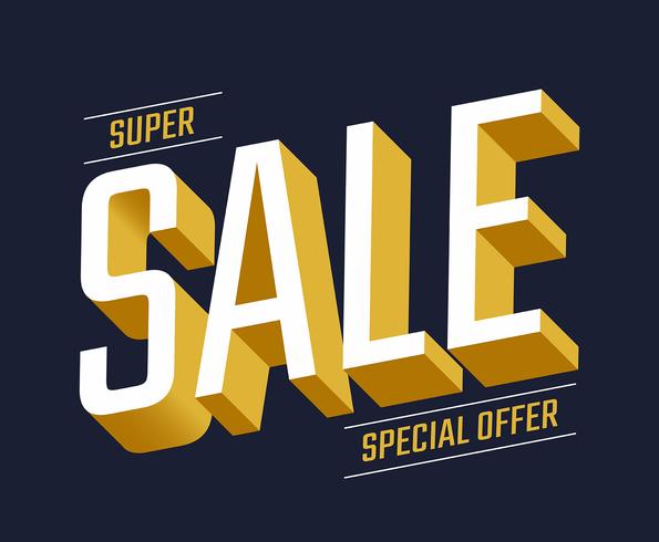 Sale Typography vector