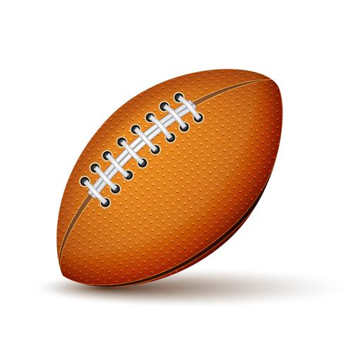 Realistic Football or Rugby Ball Icon vector