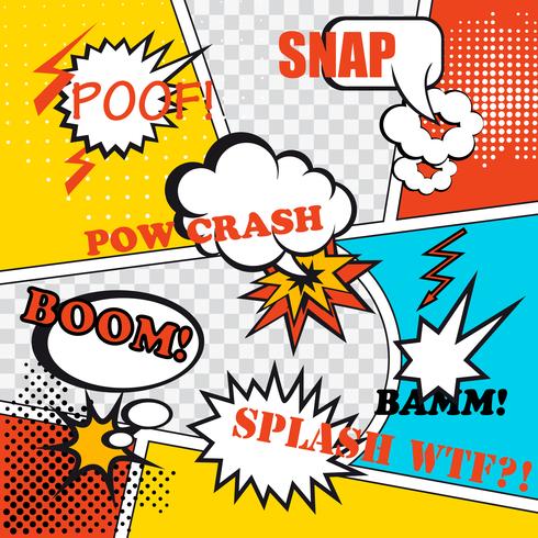 Pop art background vector