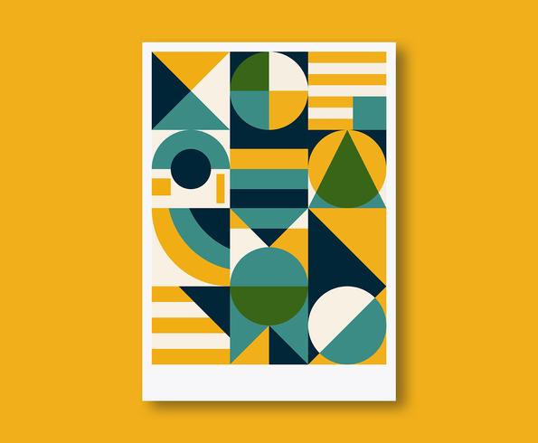 Geometric Poster Design vector