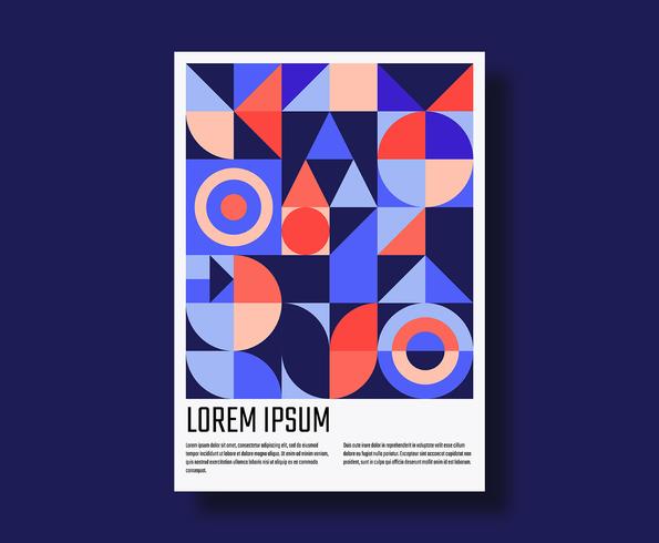 Geometric Poster Design vector