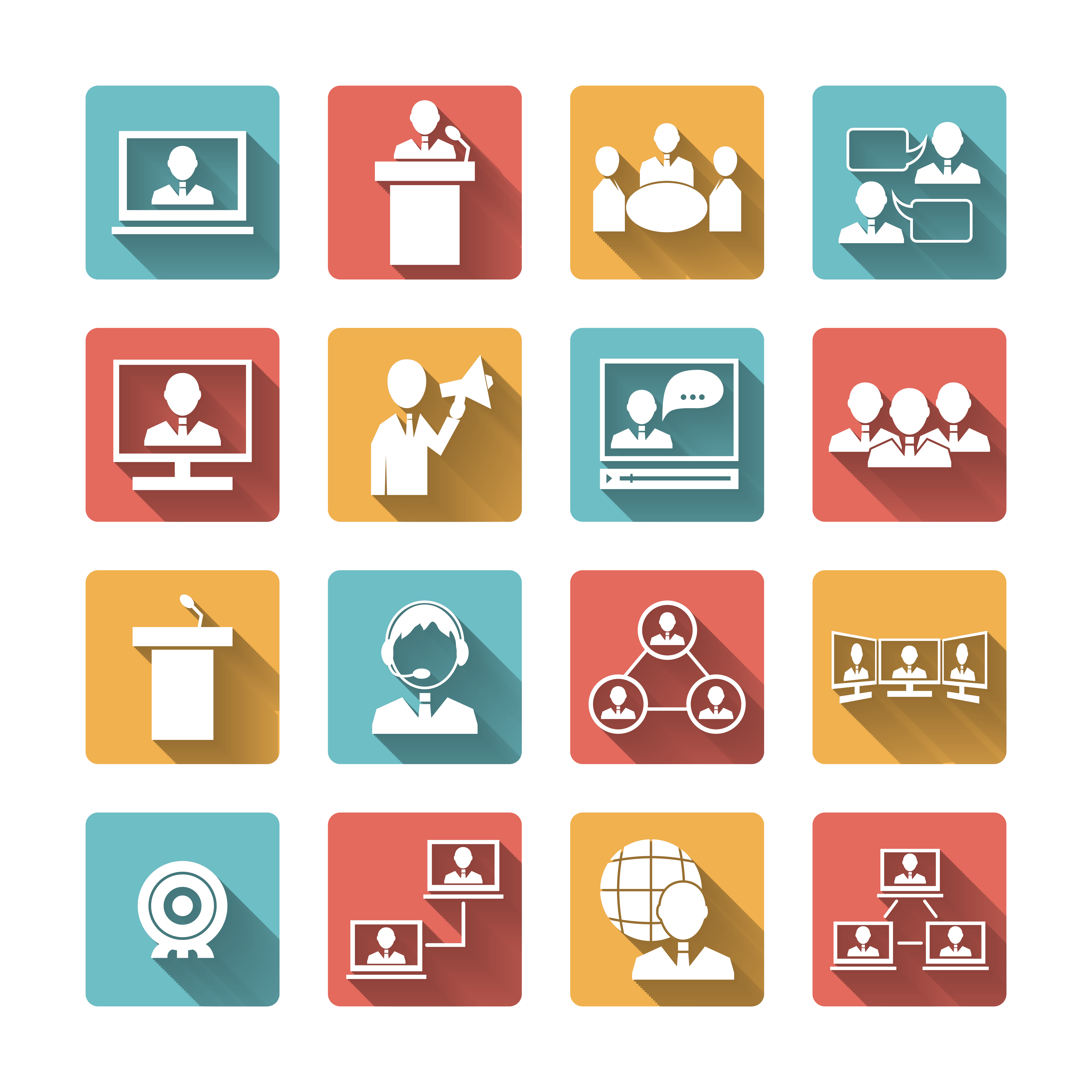  Business  People Meeting Icons  Set 463522 Download Free  