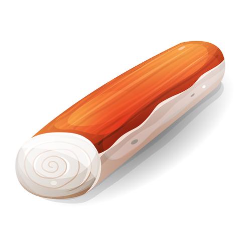 Palito De Surimi O Cangrejo vector