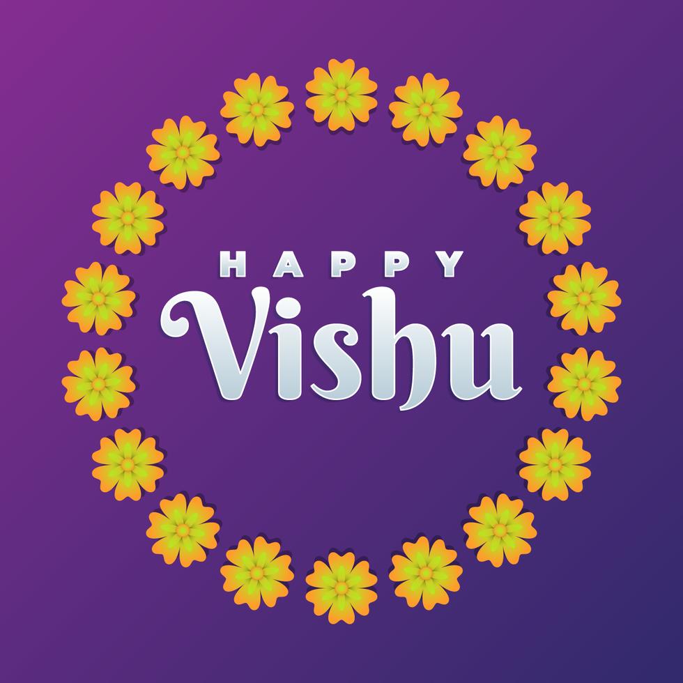 Vishukani Flower Frame For Vishu Festival 463617 Vector Art at Vecteezy