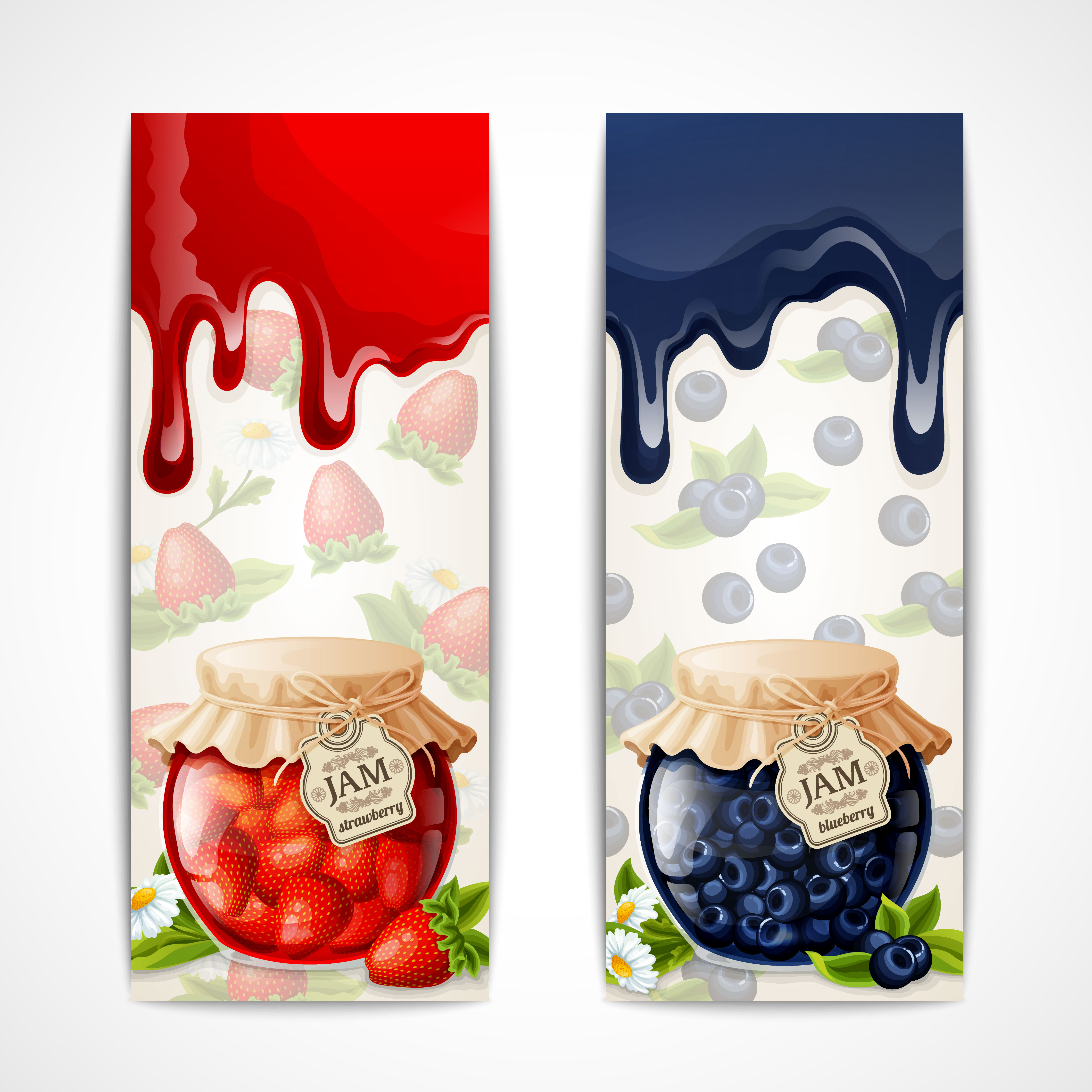 Jam banners vertical 463681 Vector Art at Vecteezy