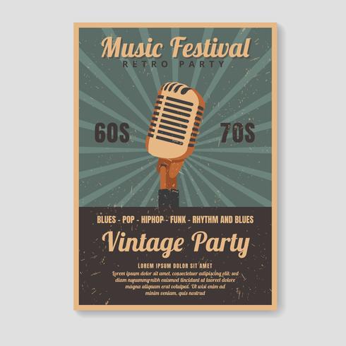 Retro Poster Template vector