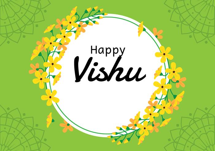 Happy Vishu Background 463759 Vector Art at Vecteezy