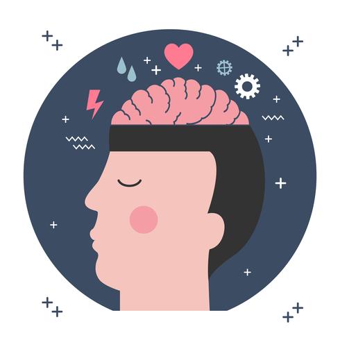 Salud mental ilustración vectorial vector