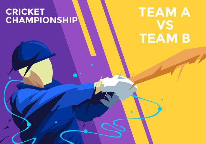 Cricket Championship Vector