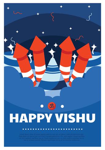 Happy Vishu Vector Design