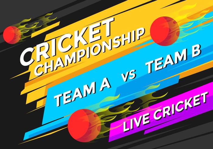 Cricket Championship Vector