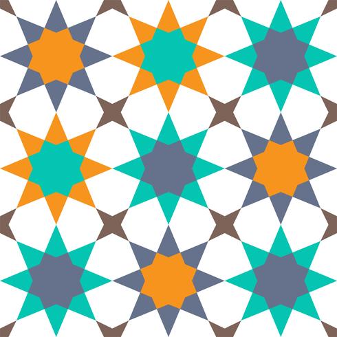 geometric seamless pattern Islamic style vector