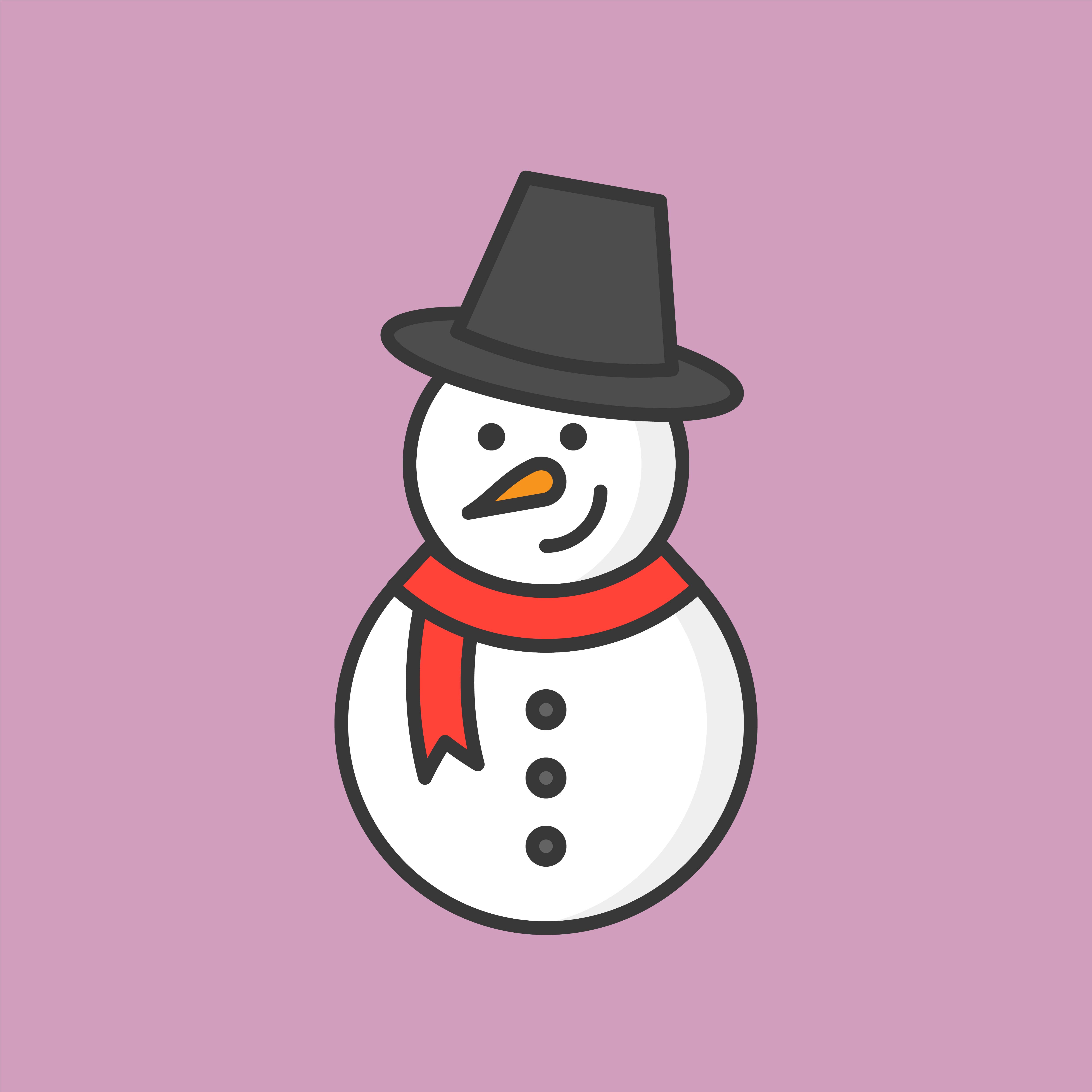 Download snowman, filled outline icon for Christmas theme 463999 - Download Free Vectors, Clipart ...