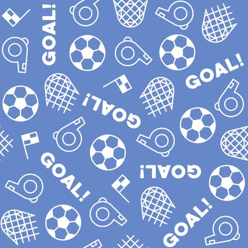 Seamless pattern soccer theme, for use as background  vector