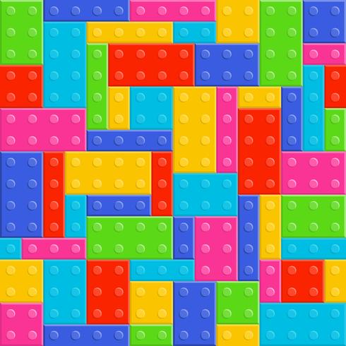 building blocks toy seamless pattern vector