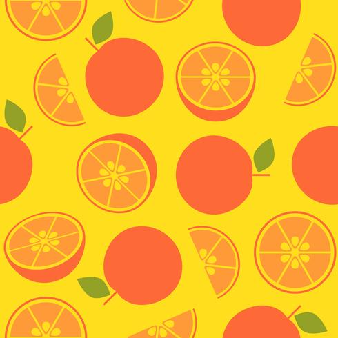 orange retro style, seamless pattern for wallpaper or wrapping paper vector