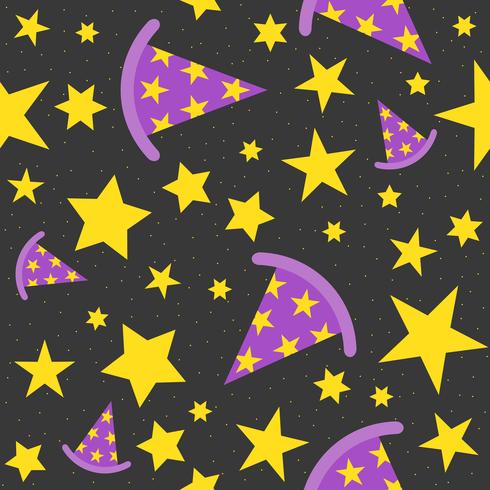 Fondo de halloween tema estrella mágica vector