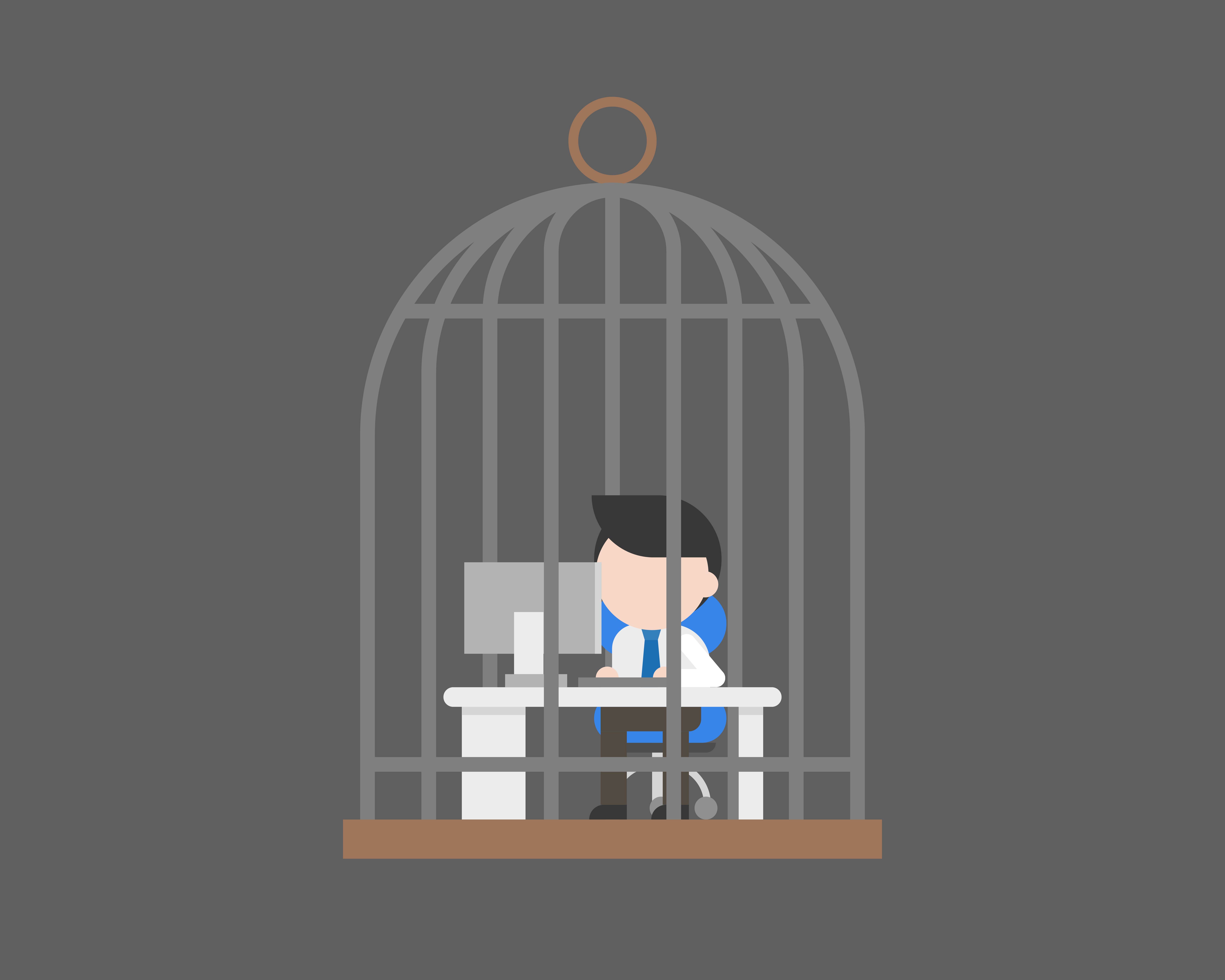 Cage бизнес-дистанция. Flat cage