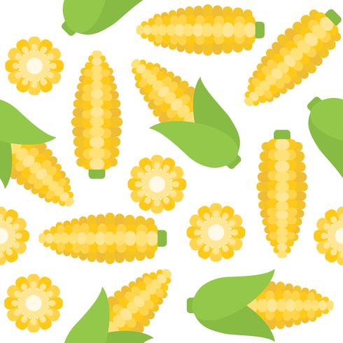 corn seamless pattern for wallpaper or wrapping paper vector