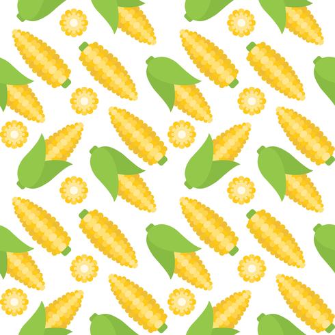 corn seamless pattern for wallpaper or wrapping paper vector