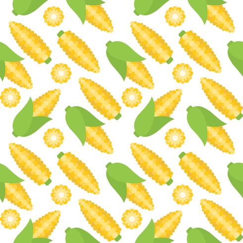 corn seamless pattern for wallpaper or wrapping paper vector