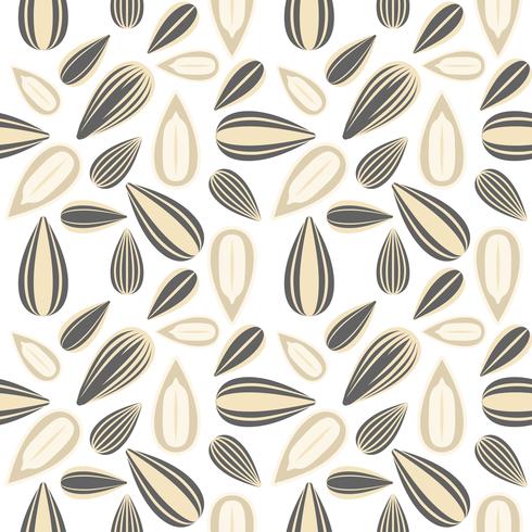 sunflower seed seamless pattern for wallpaper or wrapping paper vector