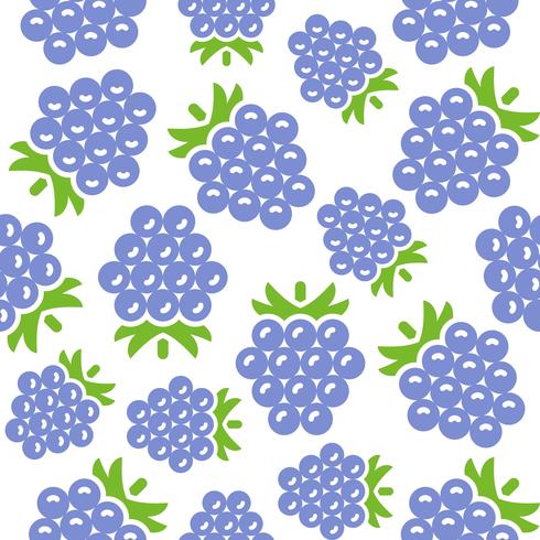 Blackberry seamless pattern for wallpaper or wrapping paper vector