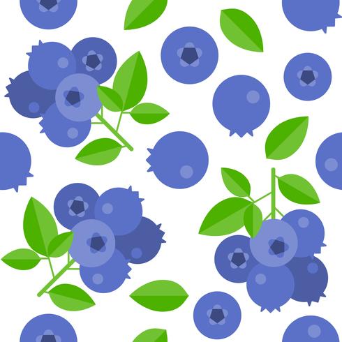 blueberries seamless pattern for wallpaper or wrapping paper vector