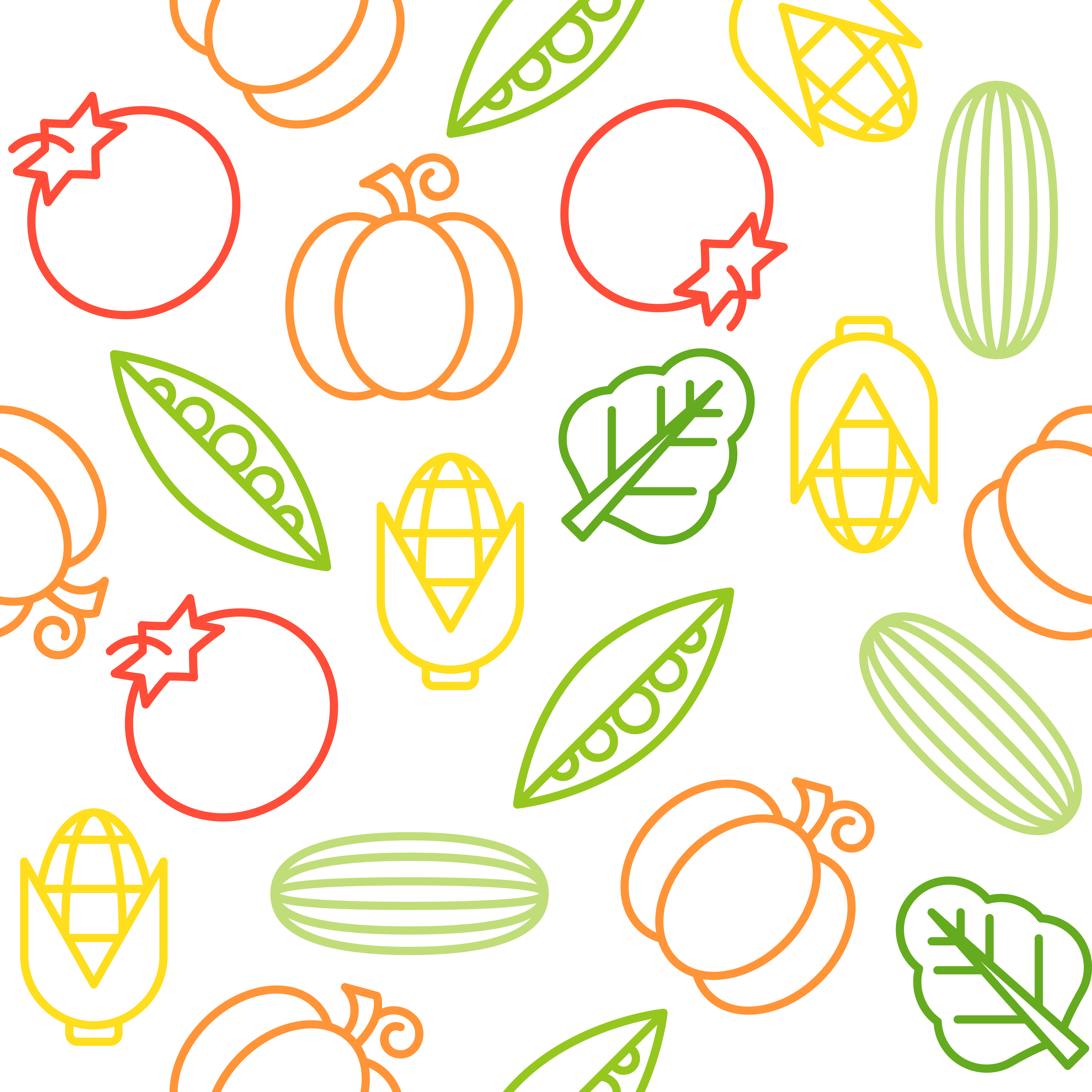 Vegetable seamless pattern, for use as wallpaper or wrapping paper