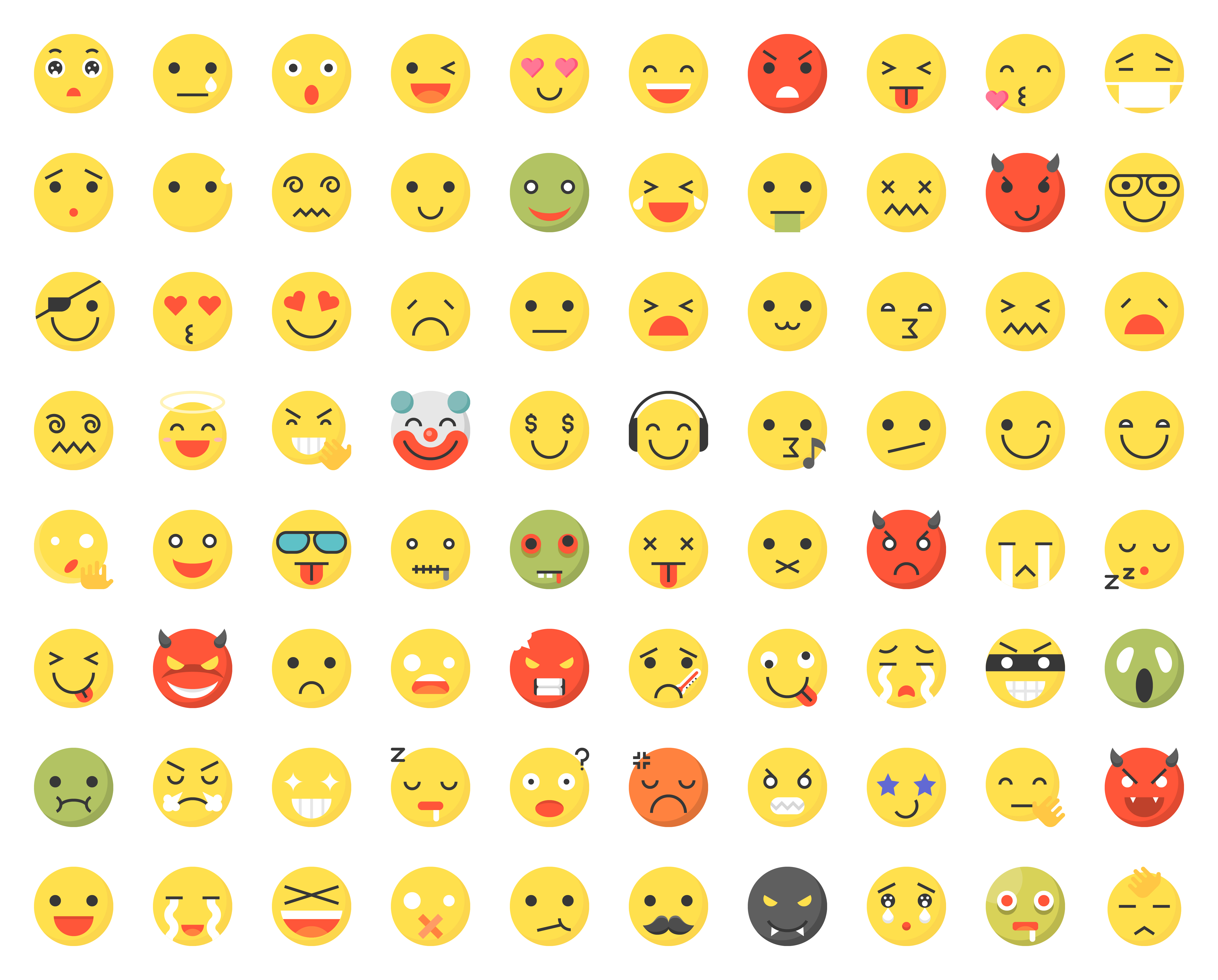 Emoji Emoticon Vector Set Emojis 3d Characters With E