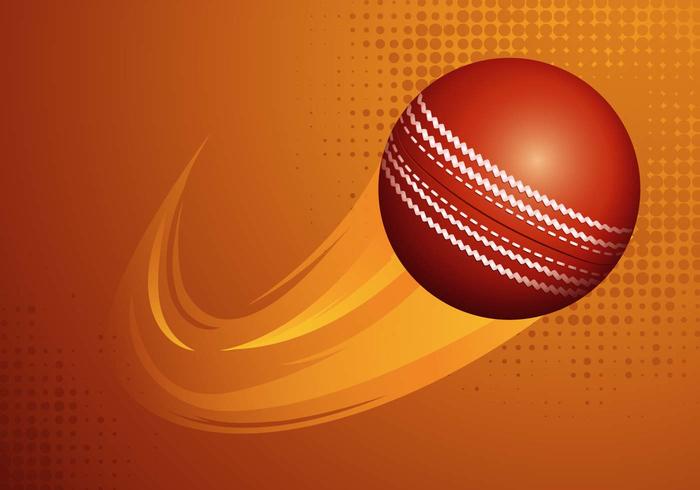Cricket Ball Vector Illustration