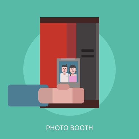 Photo Booth Conceptual illustration Design vector