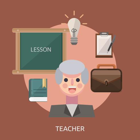 Teacher Conceptual illustration Design vector