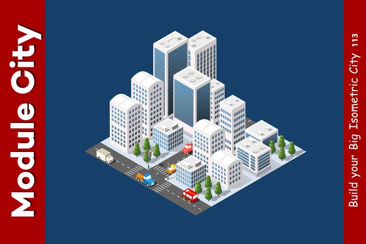 Isometric 3D landscape top vector