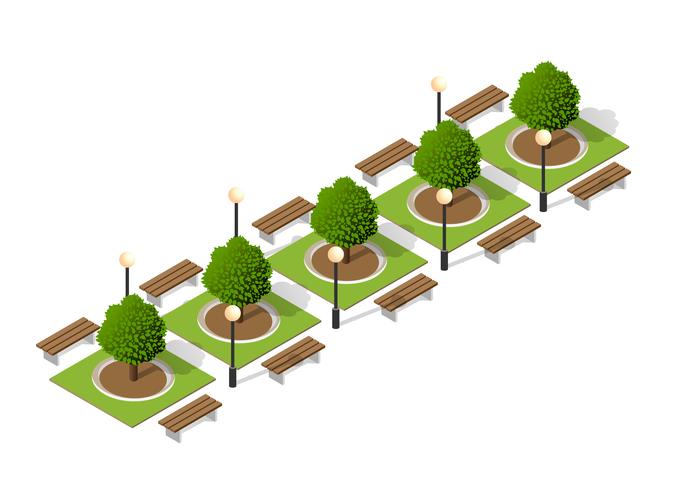 Trees Of A Park Bench Download Free Vectors Clipart Graphics