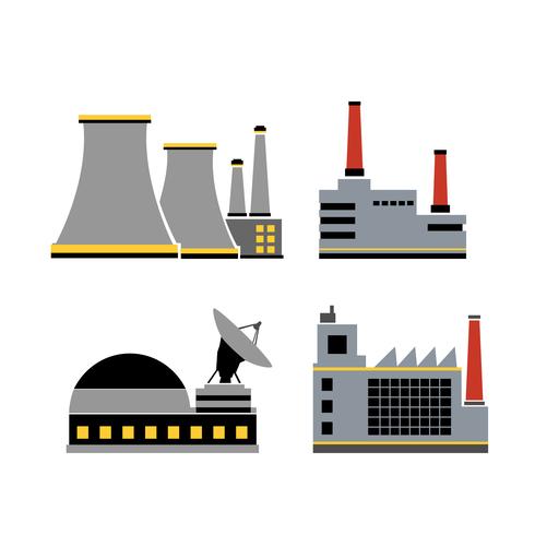 Un conjunto de diseño industrial. vector