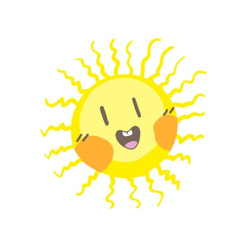 Linda sonrisa sol vector