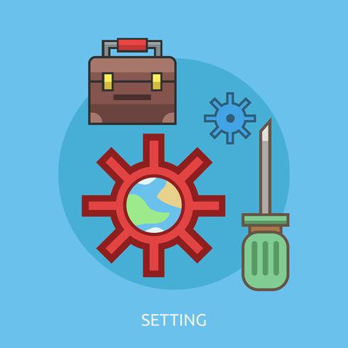Setting Conceptual illustration Design vector