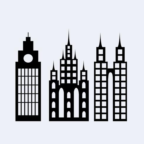 A set of design city elements vector