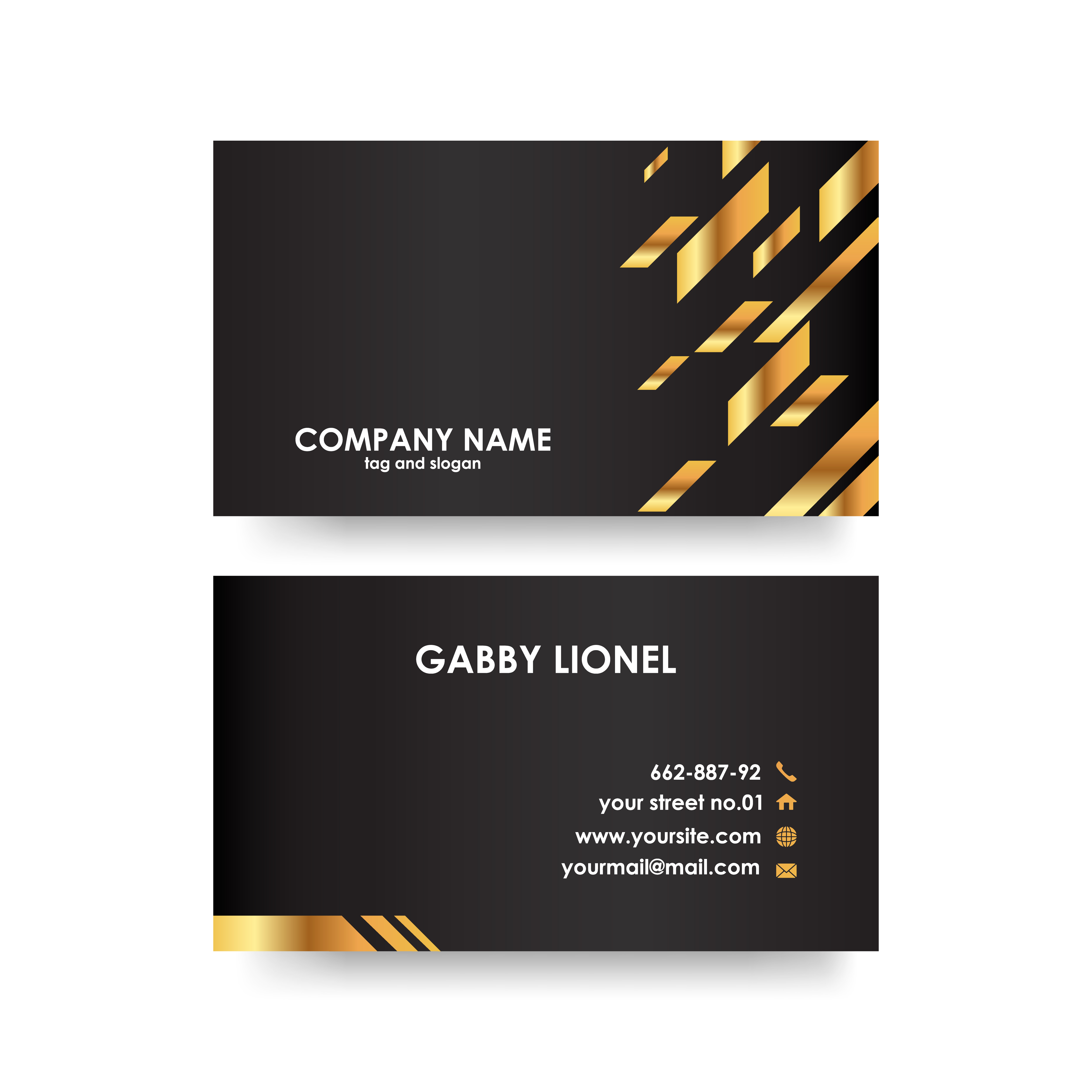 Creative And Elegant Double Sided Business Card Template