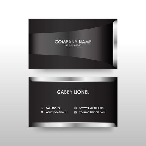 Creative and elegant double sided business card template vector