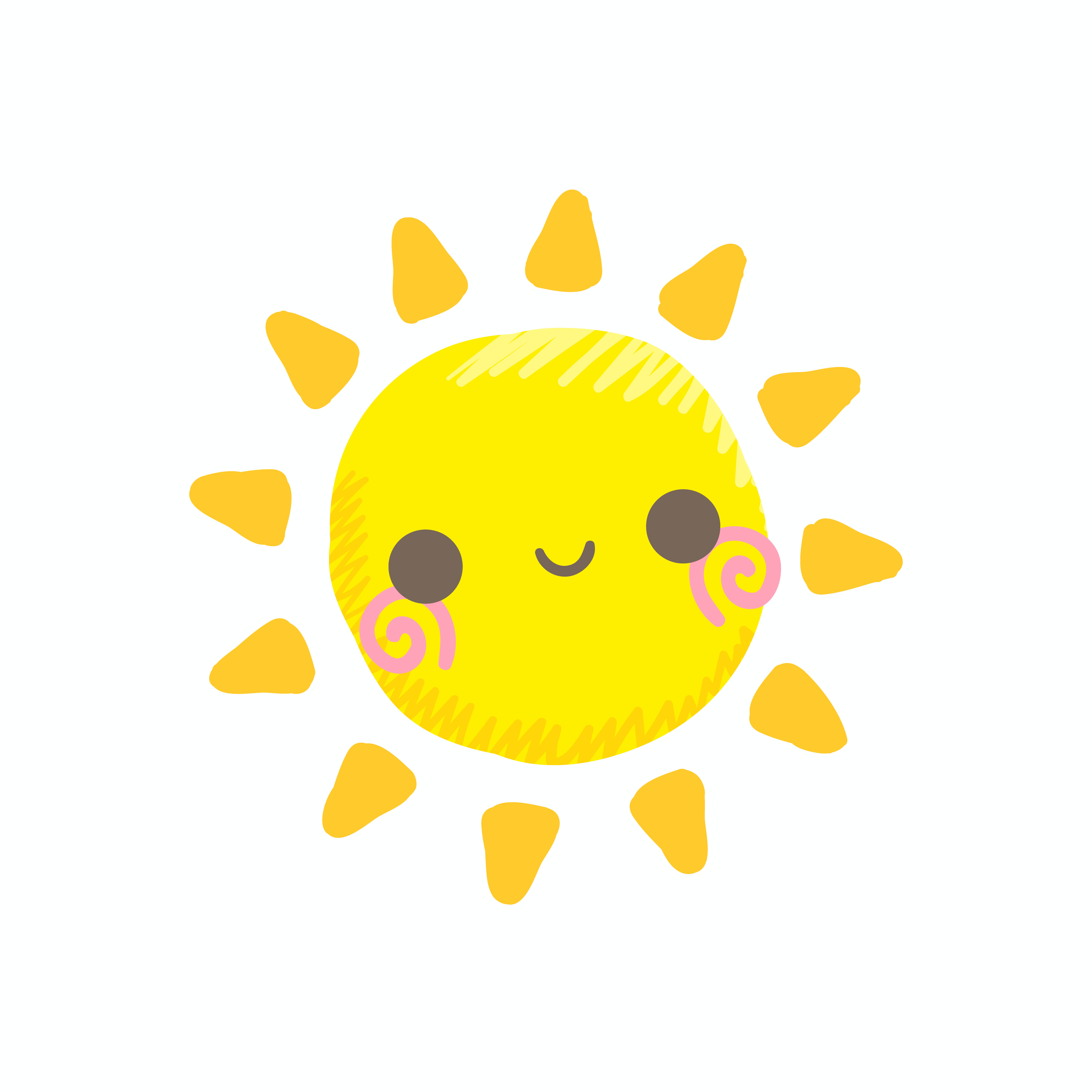 Cute smile sun vector 465688 Vector Art at Vecteezy