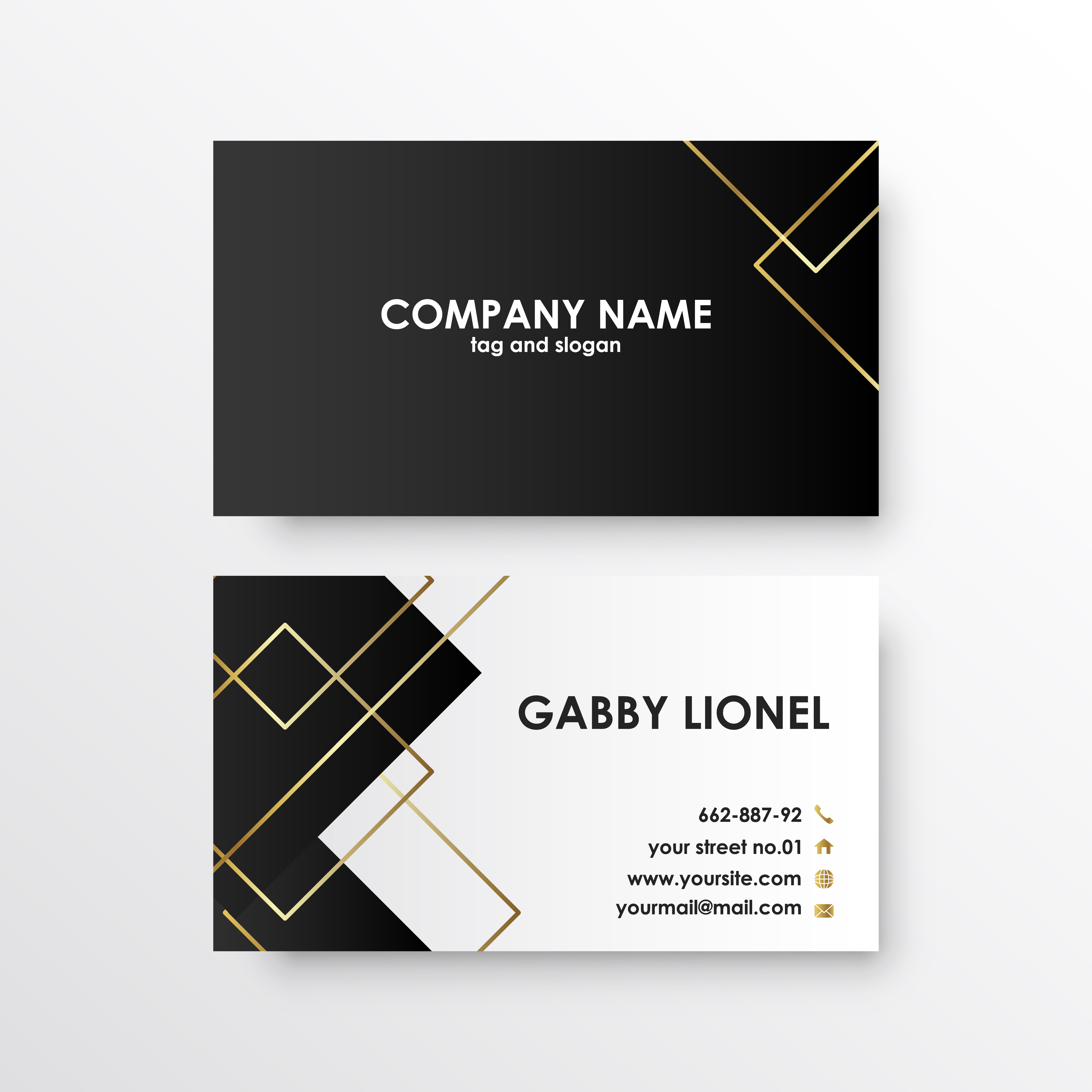 Double Sided Card Template