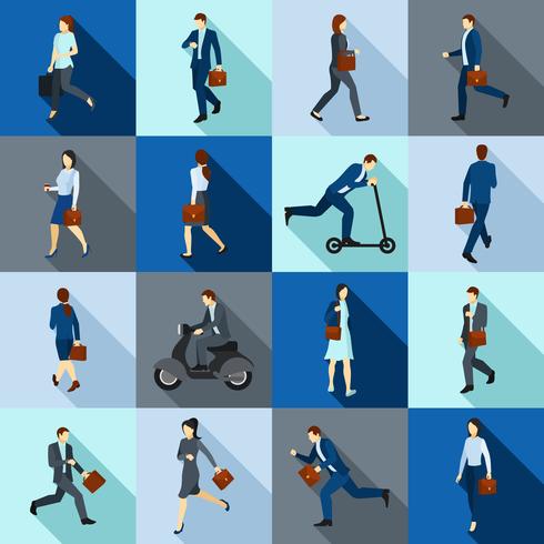 Go Working People  Icons Set vector