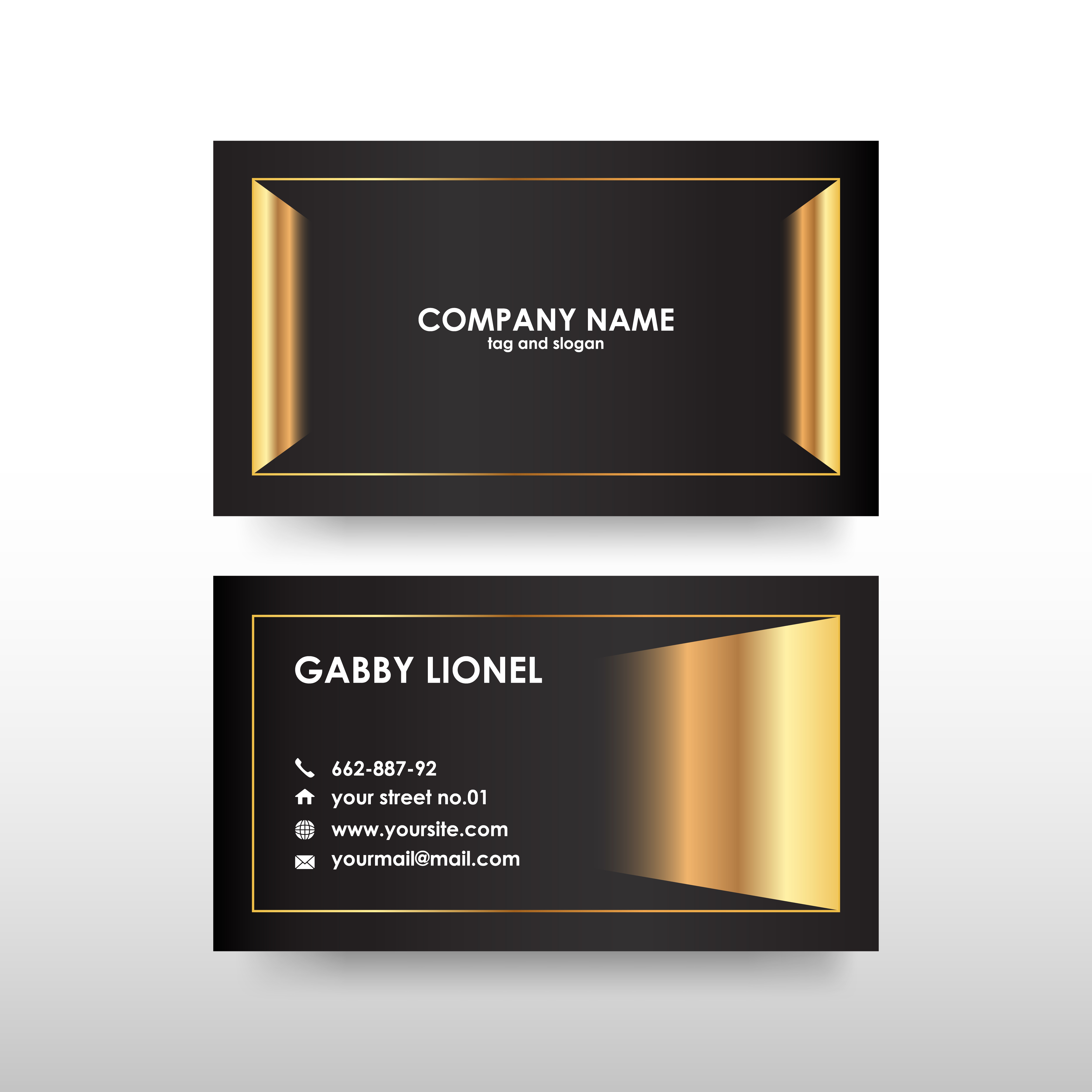 Double Sided Business Card Template Illustrator Best Template Ideas